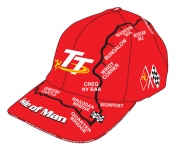 Official TT Isle of Man Red TT Course Cap 